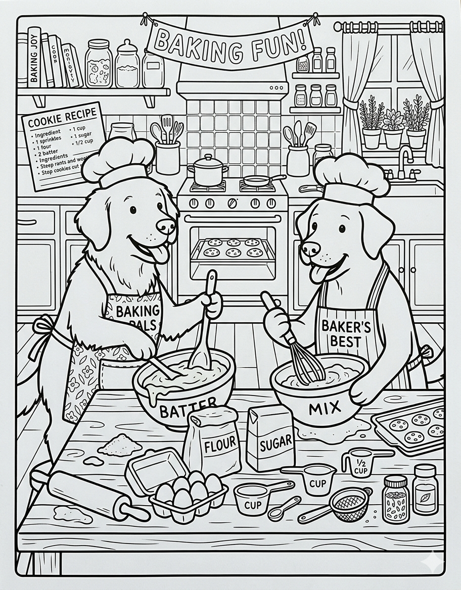 Coloring sheet showing a block of sweet cream butter on a cutting board